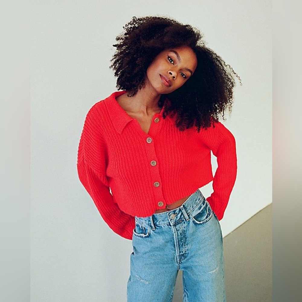 Urban Outfitters Uo Simona Ribbed Cardigan